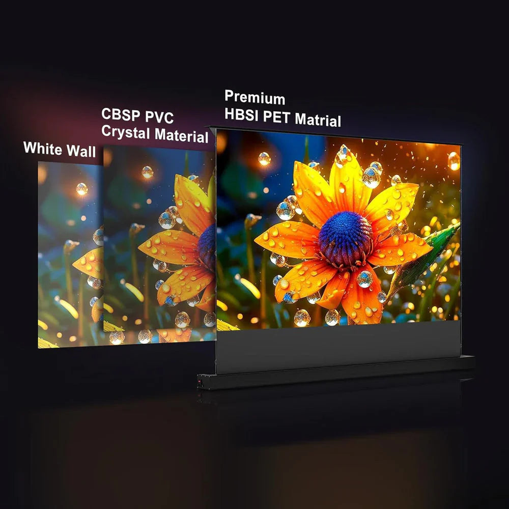 Easy View Auto-Lift Projector Screen - HD Motorized Home Theater Solution