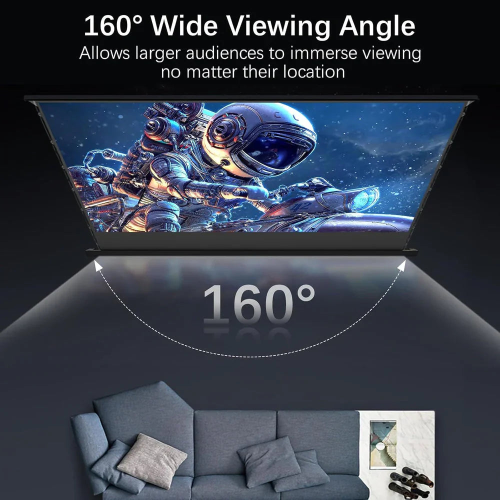 Easy View Auto-Lift Projector Screen - HD Motorized Home Theater Solution